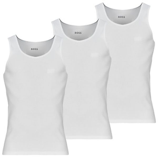 BOSS Tanktop 3P RibClassic BOSS ONE Ton in Ton Stickerei auf der Brust günstig online kaufen