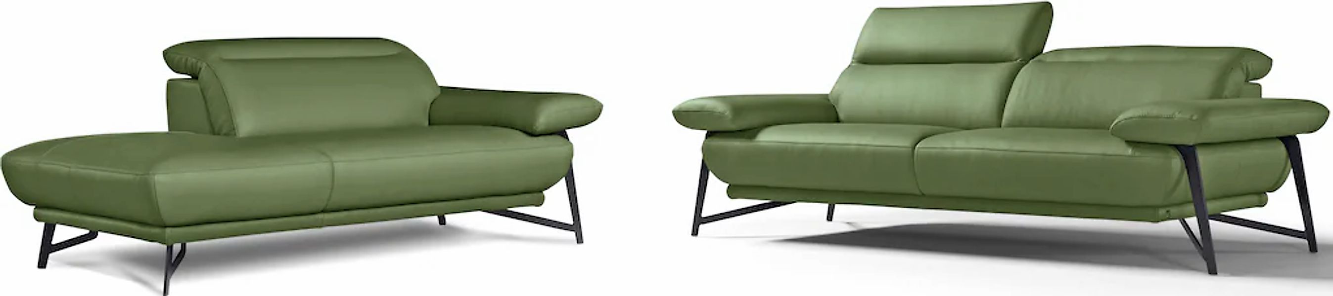 Egoitaliano Sofa "Anais, Design mit hohem Sitzkomfort, Fußfarbe schattengra günstig online kaufen