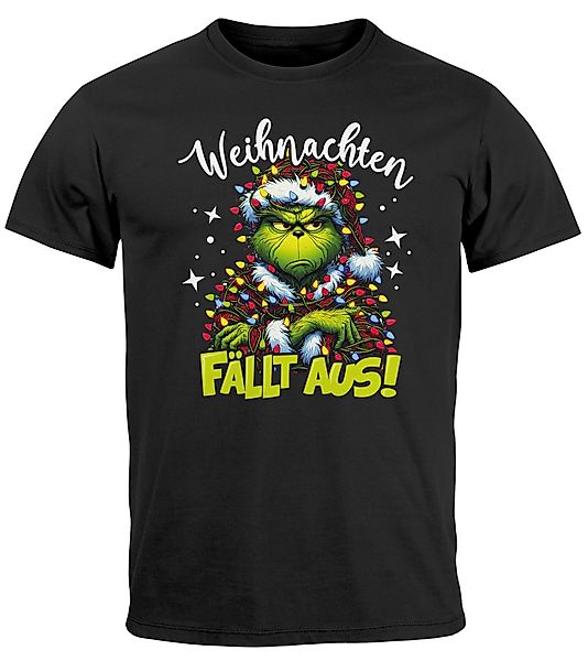 MoonWorks Print-Shirt Herren T-Shirt Weihnachten fällt günstig online kaufen