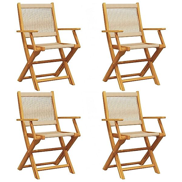 vidaXL Gartenstuhl Gartenstühle 4 Stk. Klappbar günstig online kaufen