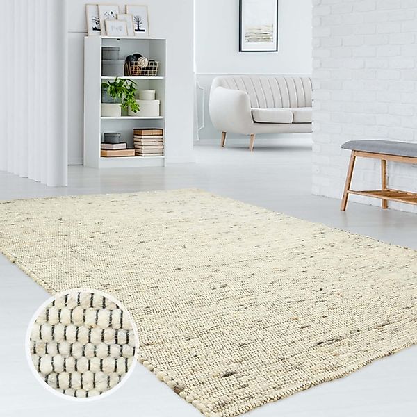 TaraCarpet Wollteppich TaraCarpet Handweb Erfenstein, rechteckig, günstig online kaufen