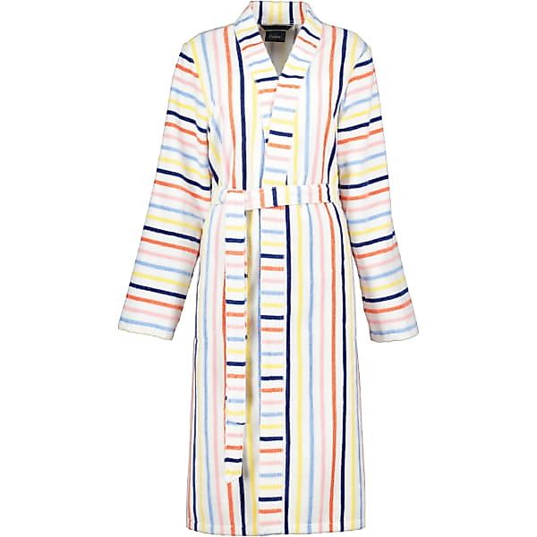 Cawö Damen Bademantel Kimono 3343 - Farbe: weiß-multicolor - 62 - M günstig online kaufen