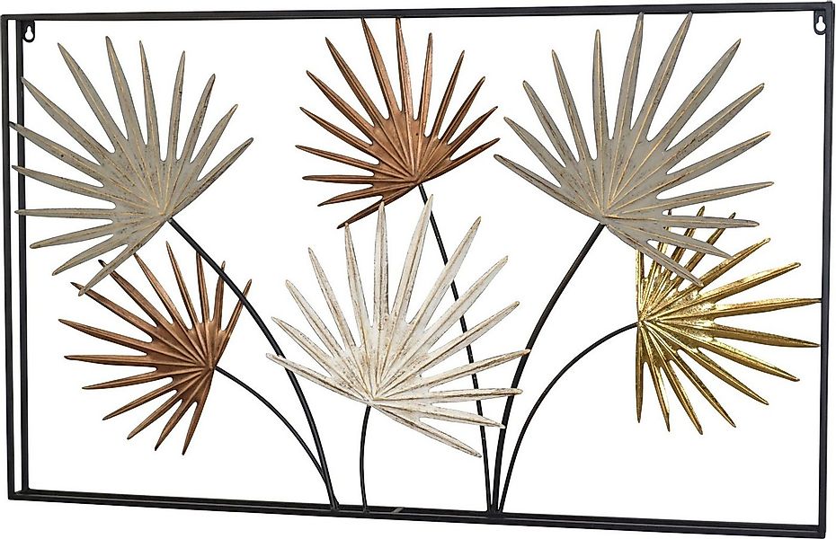 HOFMANN LIVING AND MORE Wanddekoobjekt Wanddekoration (1 St), farbige Blätt günstig online kaufen