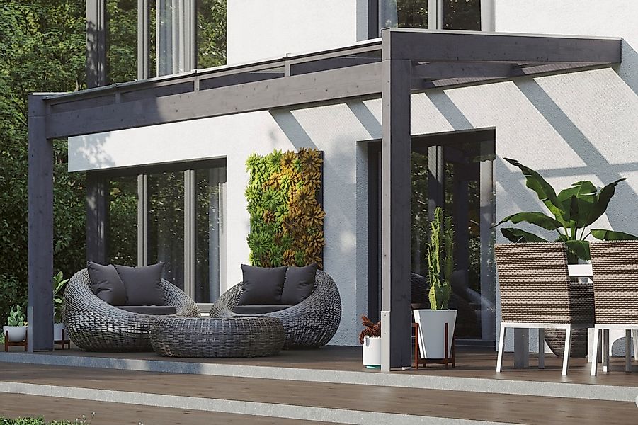 Skanholz Terrassendach "Novara" BxT: 450x259 cm günstig online kaufen