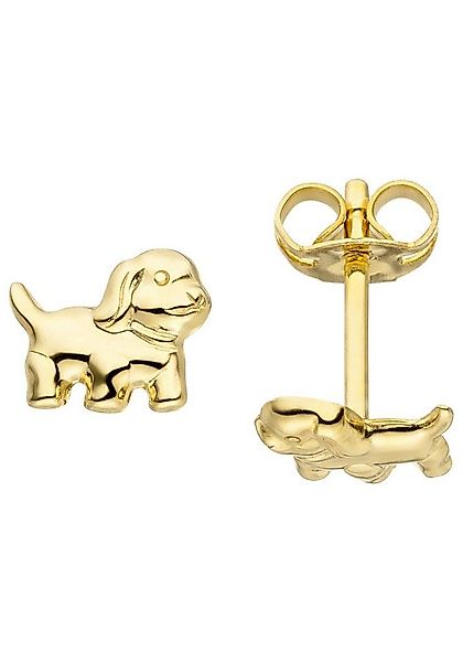 JOBO Paar Ohrstecker Hund, 333 Gold günstig online kaufen