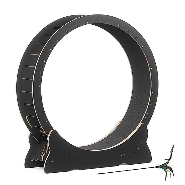 Mondeer Tier-Intelligenzspielzeug Katzenlaufrad, MDF, Leises Scrollrad günstig online kaufen