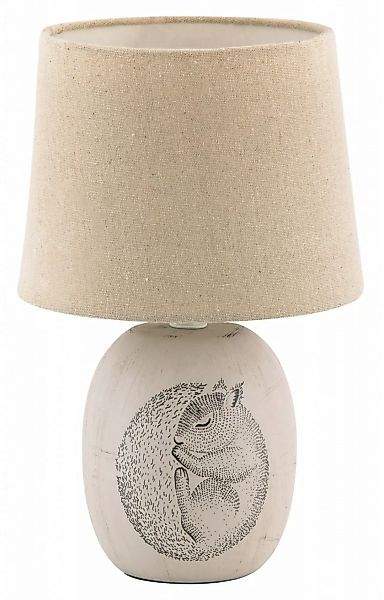 Tischlampe Keramik braun E14 Dorka günstig online kaufen