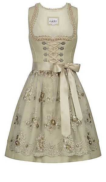 Nübler Dirndl Mini Dirndl Gerhild in Kiwi von Nübler günstig online kaufen