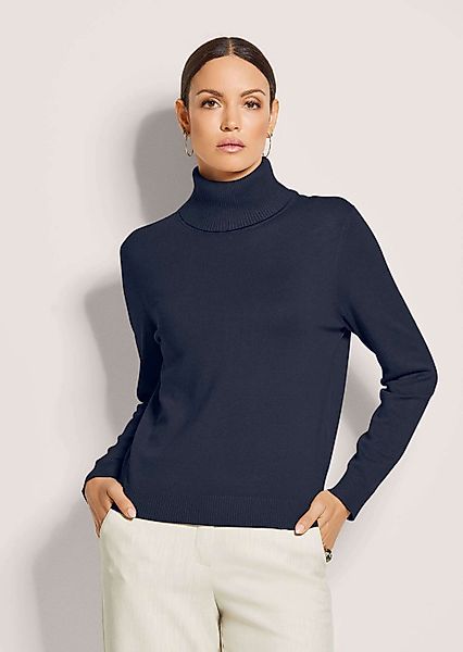 MADELEINE Strickpullover Schmaler Feinstrickpullover Schmaler Rollkragenpul günstig online kaufen