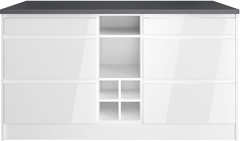 KOCHSTATION Kücheninsel »KS-Virginia«, Breite 153 cm, MDF-Fronten, Flaschen günstig online kaufen