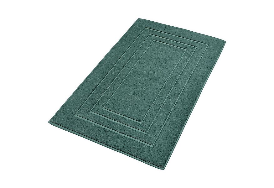 MONDO Badematte, Dunkelgrün, 60 x 100 cm, Uni, fußbodenheizungsgeeignet, sc günstig online kaufen