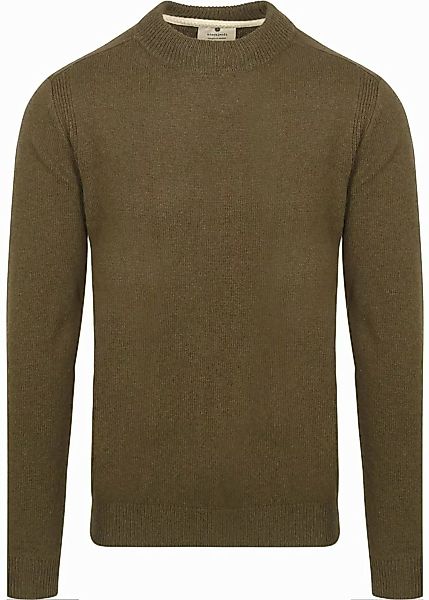 Anerkjendt Lammwolle Pullover Rico Olivgrün - Größe XL günstig online kaufen