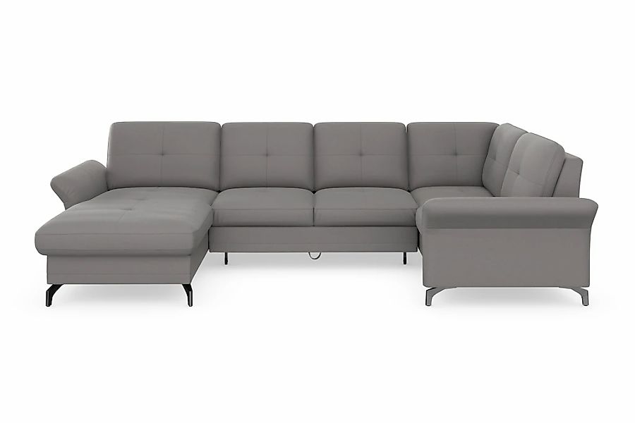 Home affaire Wohnlandschaft "Calando U-Form" wahlweise mit Bettfunktion, Be günstig online kaufen