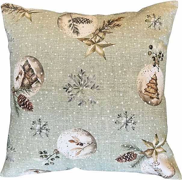 HOME WOHNIDEEN Kissenhülle "FELIZ NAVIDAD" ohne Füllung, Dekostoff bedruckt günstig online kaufen