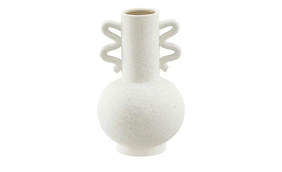 HOME STORY Vase   ¦ creme ¦ Steinzeug ¦ Maße (cm): B: 14 H: 23,5 Accessoire günstig online kaufen