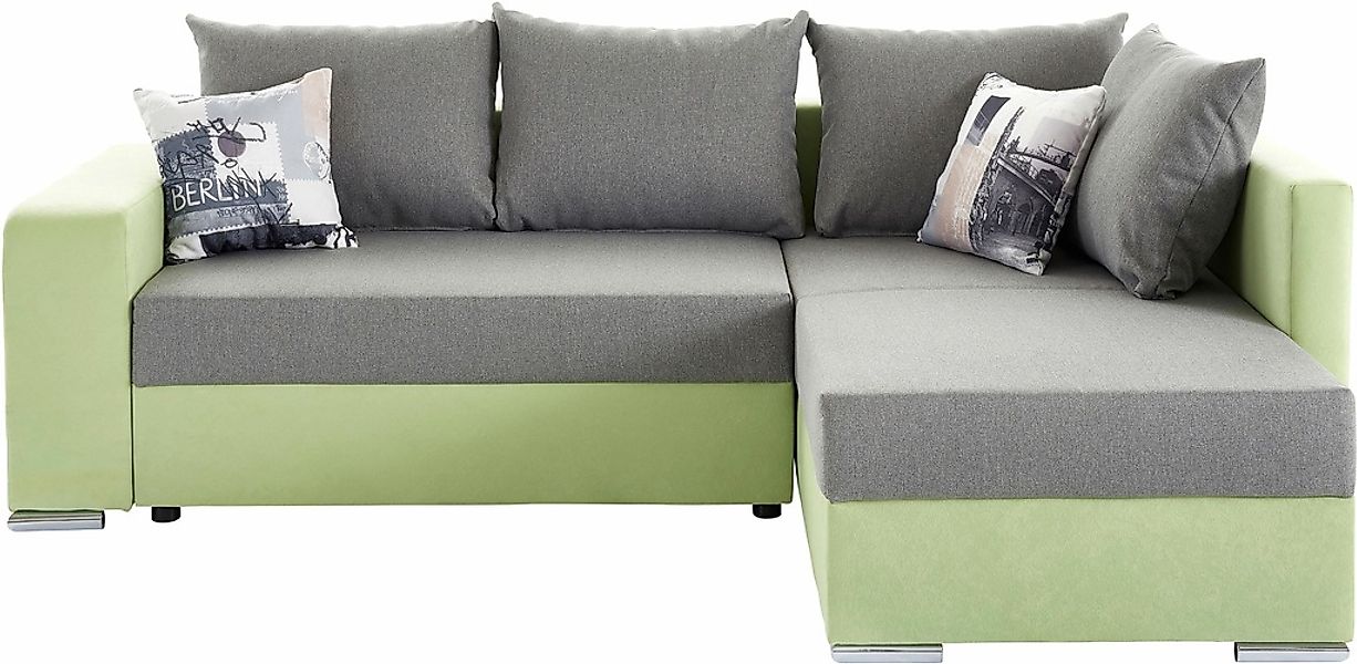 COLLECTION AB Ecksofa »John L-Form«, mit Bettfunktion, Bettkasten und integ günstig online kaufen