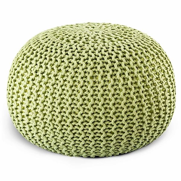 Casamia Premium Pouf Outdoor Sitzpouf Hocker 55x55x37cm Apfelgrün günstig online kaufen