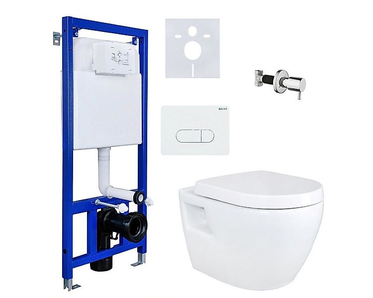 Belvit WC-Komplettset mit Taharet / Bidet Funktion, verschiedene WCs in sch günstig online kaufen