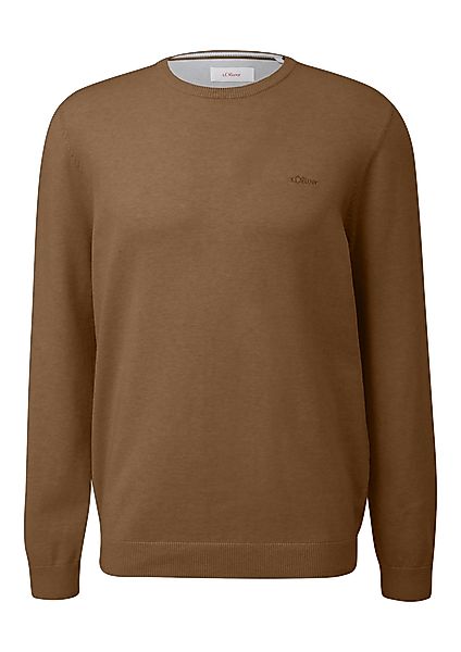 s.Oliver Strickpullover mit Logostickerei günstig online kaufen