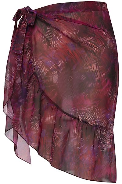 Ulla Popken Lederrock Wickelrock Savanne Rüschensaum günstig online kaufen