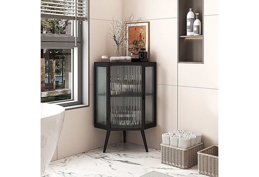STILVORA Sideboard Badscharank mit Glastür,Beistellschrank mit verstellbare günstig online kaufen