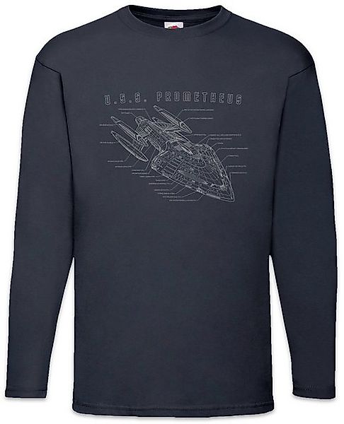 Urban Backwoods Langarmshirt Prometheus Blueprint Langarm T-Shirt Raumschif günstig online kaufen