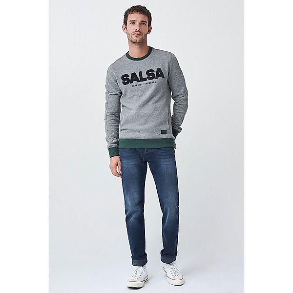 Salsa Jeans 124644-309 / Branded Pullover M Gray günstig online kaufen