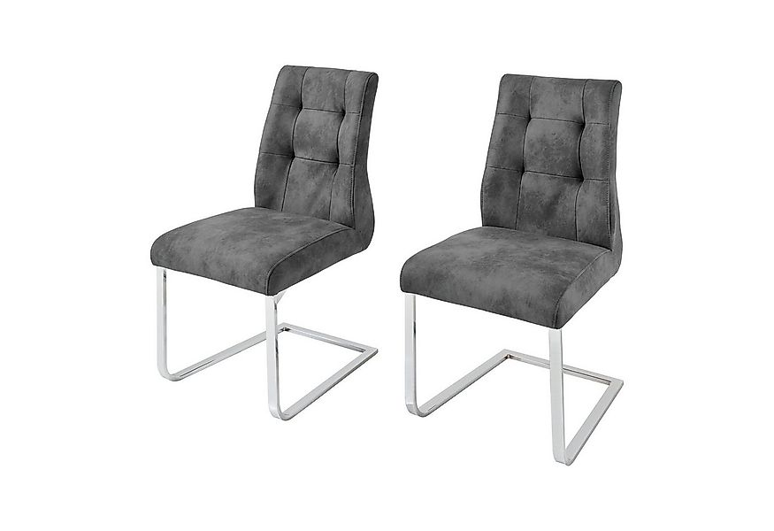 riess-ambiente Esszimmerstuhl COMFORT antharazit · Microfaser Esszimmerstuh günstig online kaufen