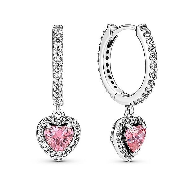 Pandora Paar Ohrstecker Pandora Timeless Strahlenkranz-Herz Ohrringe Sterli günstig online kaufen
