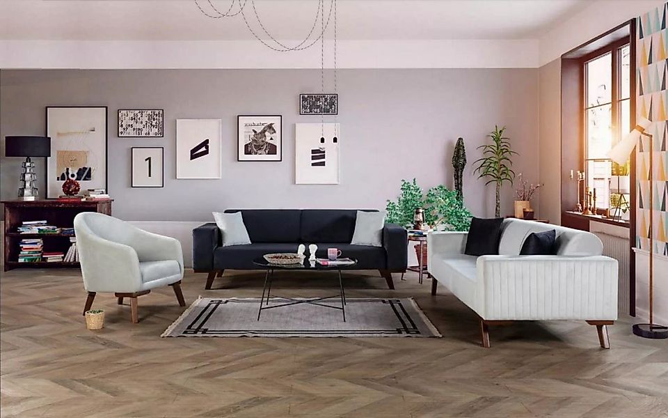 JVmoebel Sofa Sofagarnitur Couch 331 Sitz Garnitur Möbel Couchen Sofas, 3 T günstig online kaufen