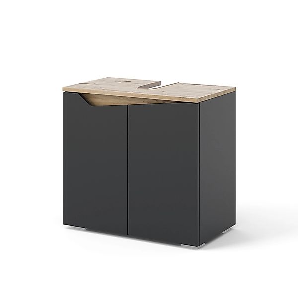 Vicco Waschbeckenunterschrank Marelle, Anthrazit/Artisan-Eiche, 60 x 57.5 c günstig online kaufen