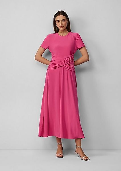 s.Oliver BLACK LABEL Minikleid Tailliertes Maxikleid mit Raffung Raffung günstig online kaufen