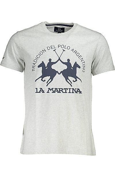 La Martina T-Shirt Graues Kurzarm Herren günstig online kaufen