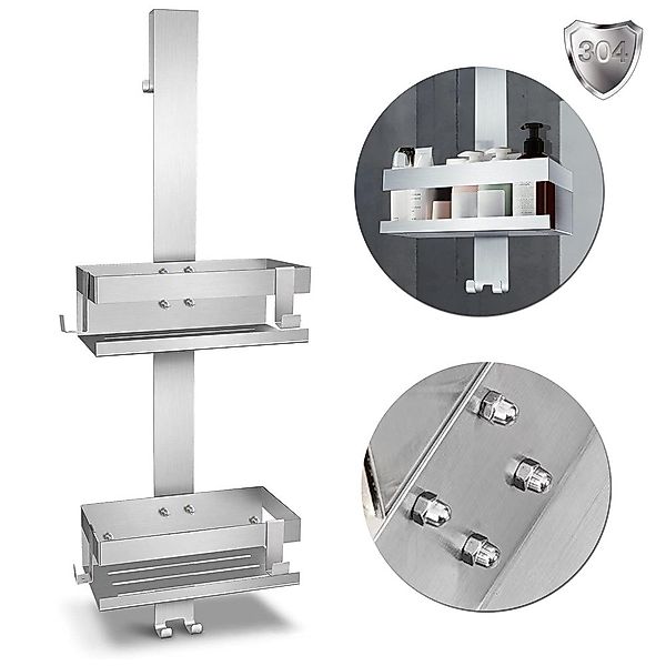 Melko Duschablage Duschregal ohne Bohren Duschkorb günstig online kaufen