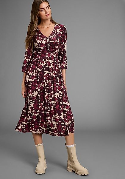 Laura Scott Midikleid wadenlanger Schnitt, aus Jersey, elastische Viskosemi günstig online kaufen