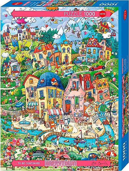 HEYE Puzzle Good Morning! / Happytown, 1000 Puzzleteile, Made in Germany günstig online kaufen