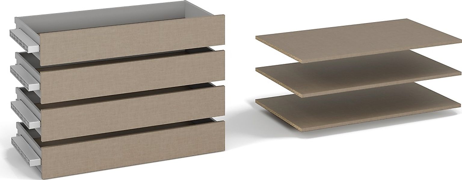 rauch Schubladeneinsatz "Zubehör für Schwebetürenschränke Rauch ORANGE" Set günstig online kaufen