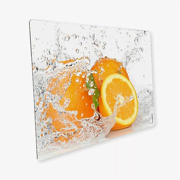 Myspotti Mini-Spritzschutzplatte Aqua Orange 59 cm x 41 cm günstig online kaufen