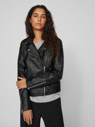 Vila Lederimitatjacke "VICARA COATED JACKET - NOOS" mit Biker Details günstig online kaufen