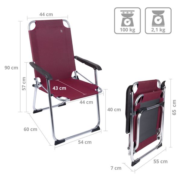 Bo-Camp Campingstuhl Alu Klappstuhl Angelstuhl Anglerstuhl, günstig online kaufen