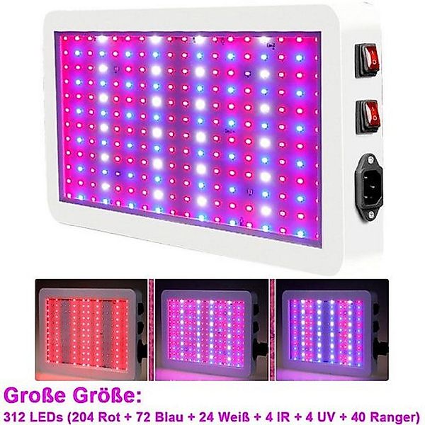 Novzep Pflanzenlampe Pflanzenlicht 312 LED Vollspektrum günstig online kaufen