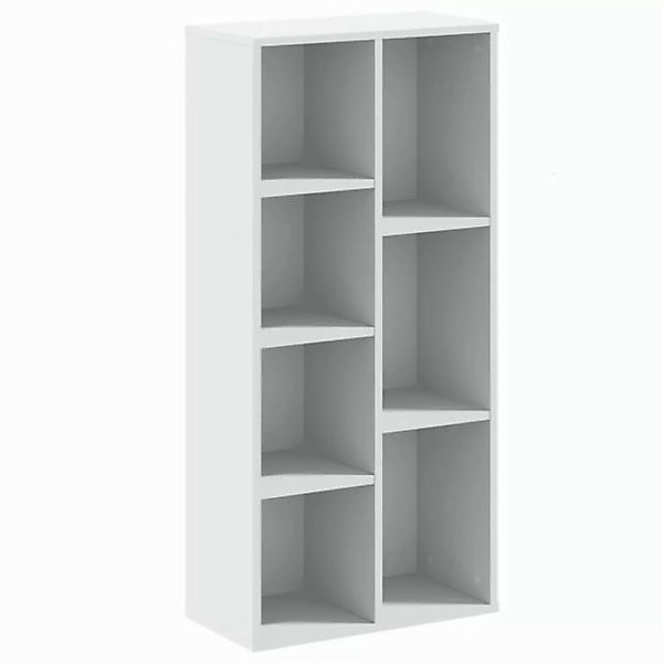 vidaXL Bücherregal Bücherregal Weiß 50x25x105 cm Holzwerkstoff, 1-tlg. günstig online kaufen