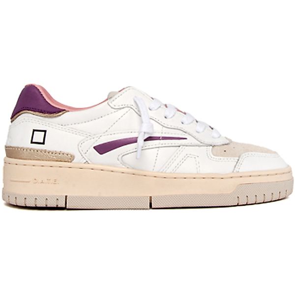 Date  Sneaker D-A-T-E-TP-CA-IP TORNEO PURE CALF WHITE-PURPLE günstig online kaufen