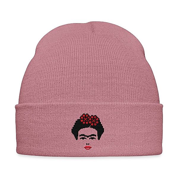 Spreadshirt Beanie Frida Kahlo Umriss Schwarz günstig online kaufen