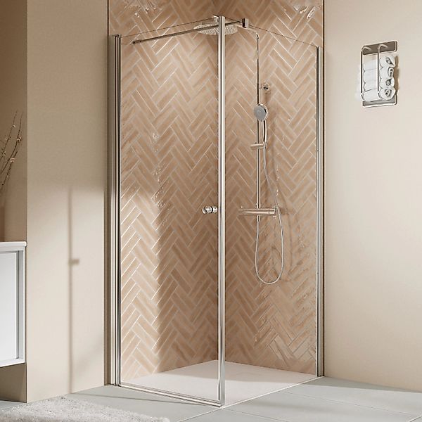 Breuer Seitenwand Elana 2.0 Abgerundete Profile 75 cm Alu-Chrom DIN Rechts günstig online kaufen