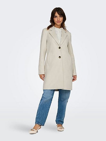 ONLY Langmantel Elegante Coat Jacke mit Reverskragen und Wildleder Look 847 günstig online kaufen