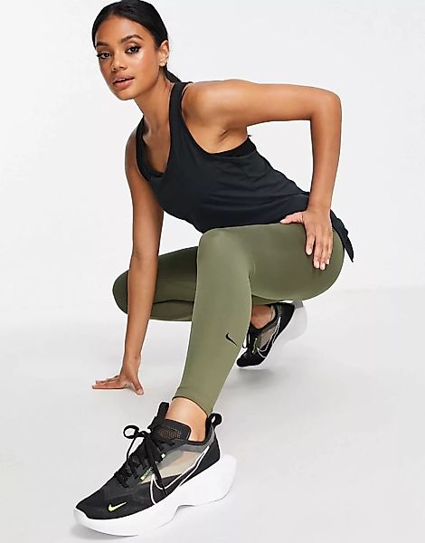 Nike Training – Dri-FIT – Leggings in Khaki-Grün günstig online kaufen