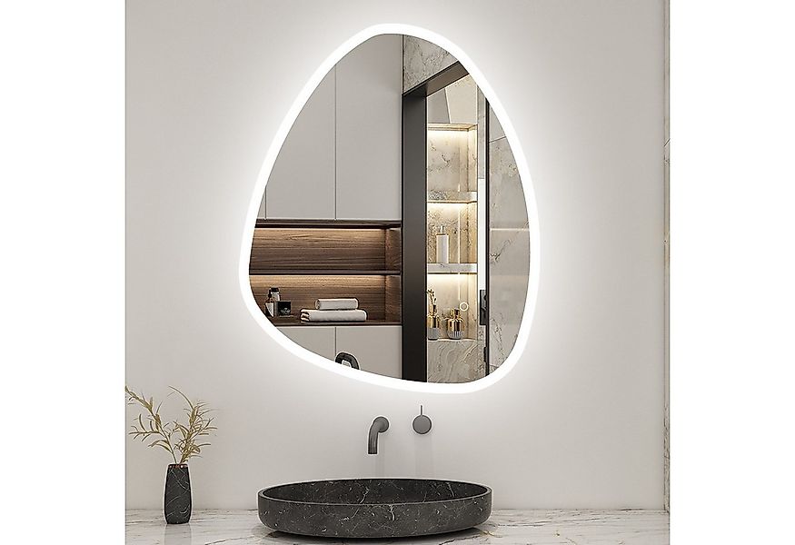 Aica Sanitär Badspiegel LED Beleuchtung mit Antibeschlag Rahmenloser Badezi günstig online kaufen