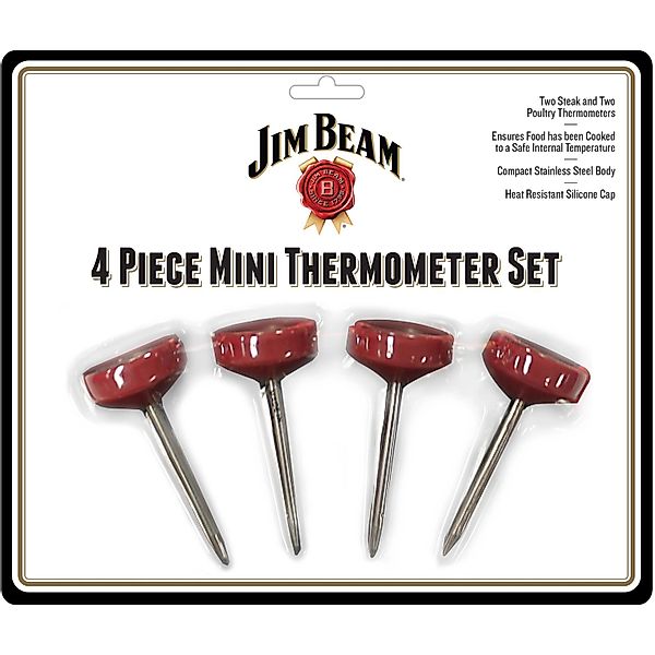 Jim Beam BBQ Grillthermometer 2 Thermometer für Steak und 2 Thermometer für günstig online kaufen
