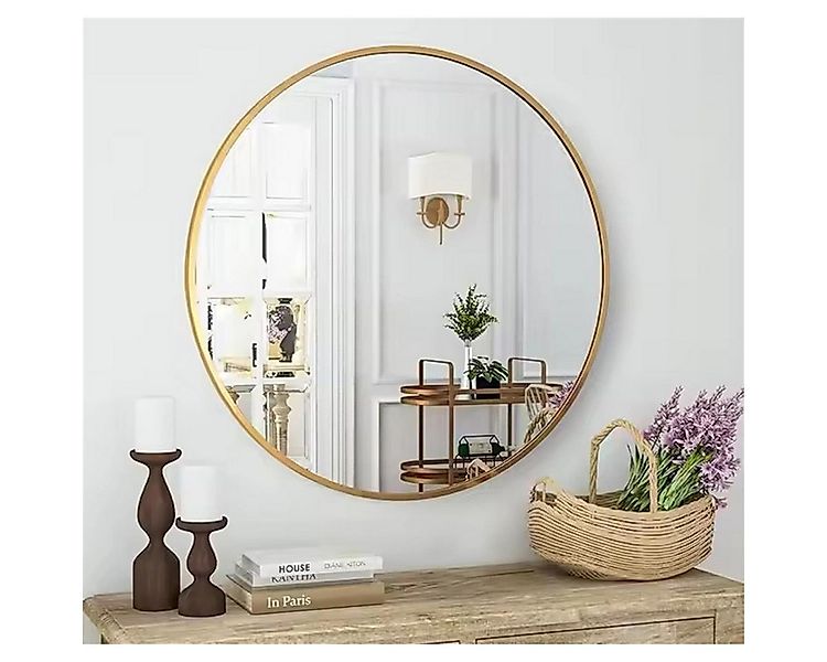 BOURGH Wandspiegel CLARITE Runder Wandspiegel Ø90cm - Spiegel / Dekospiegel günstig online kaufen